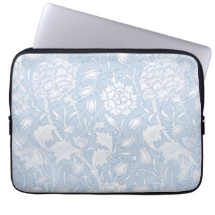 Capa Para Notebook William Morris Floral Patterno em Azul