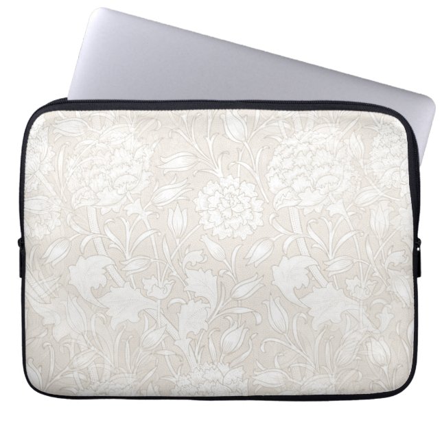 Capa Para Notebook William Morris Floral Patterno na Sepia (Frente)