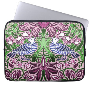 Capa Para Notebook William Morris Folk Art Birds Flores Bolotas