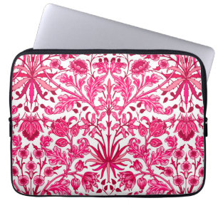 Capa Para Notebook William Morris Hyacinth Impressão, Burgundy e Rosa