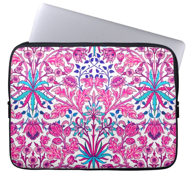 Capa Para Notebook William Morris Hyacinth Impressão, Fuchsia Rosa (Frente)