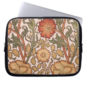 Capa Para Notebook William Morris Pink Rose Flower Wallpaper Padrão