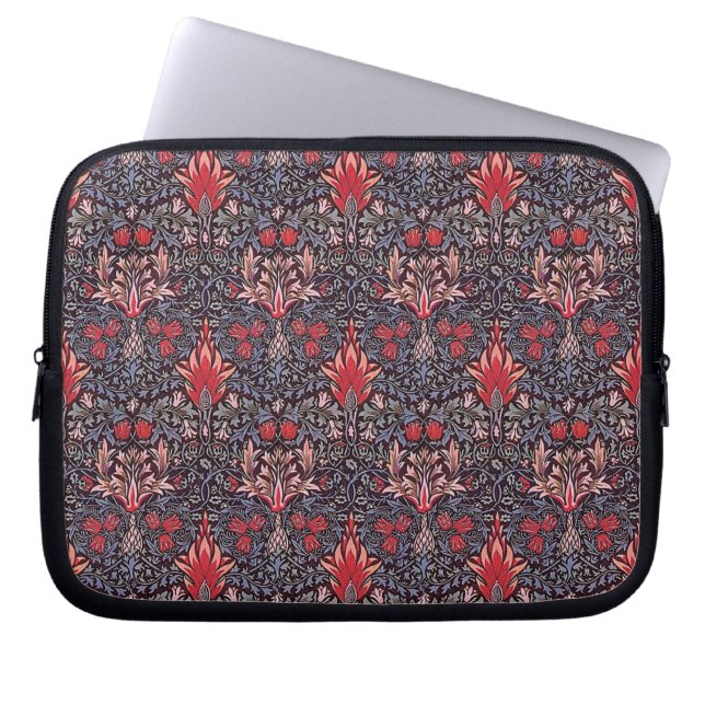 Capa Para Notebook William Morris "Snakeshead" Design Floral (Frente)