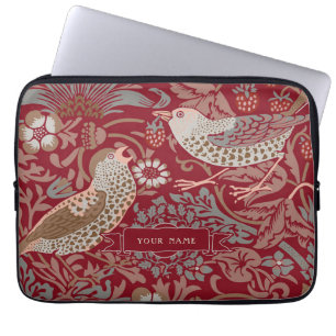 Capa Para Notebook William Morris Strawberry Thef Bolsa de laptop