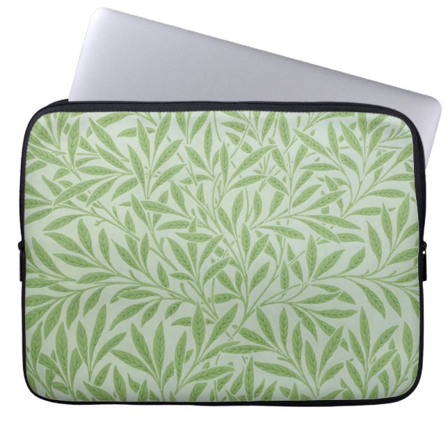 Capa Para Notebook William Morris Willow Flor Classic Verde (Frente)