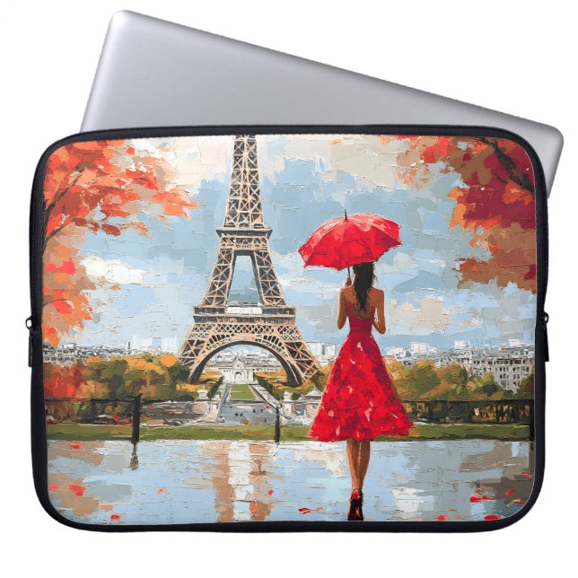 Capa Para Notebook Wind Romance Paris Chic Walk (Frente)