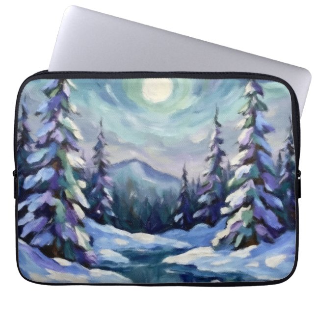 Capa Para Notebook Winter Landscape  (Frente)
