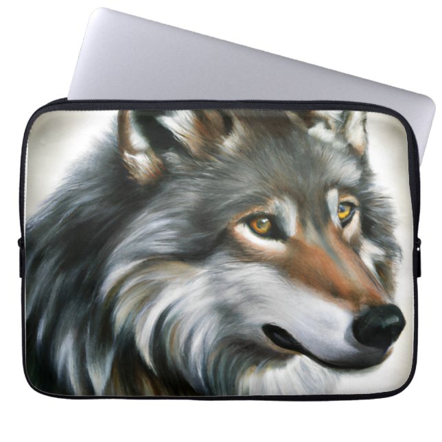 Capa Para Notebook Wolf Painting (Frente)
