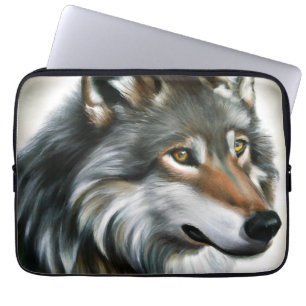 Capa Para Notebook Wolf Painting