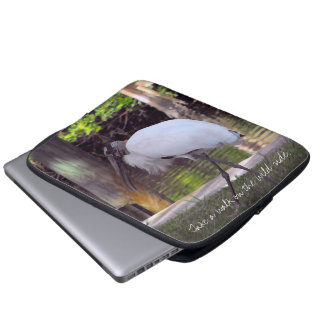 Capa Para Notebook Wood Stork Walking