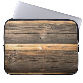 Capa Para Notebook Wooden Bar Realistic Texture Laptop Sleeve