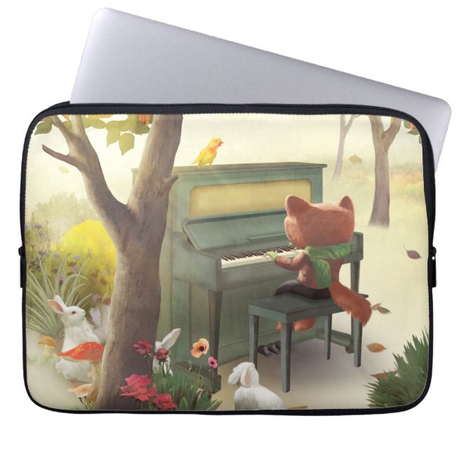 Capa Para Notebook Woodland Pianist (Frente)