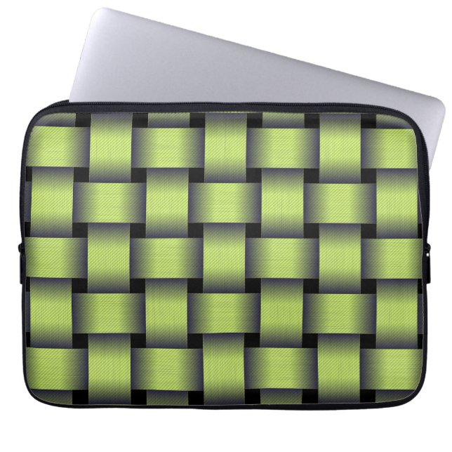 Capa Para Notebook Woven Greenery (Frente)