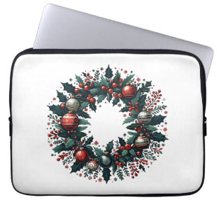 Capa Para Notebook Wreath Natal