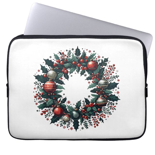 Capa Para Notebook Wreath Natal (Frente)
