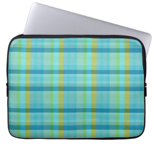 Capa Para Notebook Xadrez azul por Shirley Taylor
