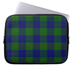 Capa Para Notebook Xadrez azul-tartan-de-clã-barro