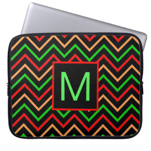 Capa Para Notebook Xadrez Colorido Legal em Monograma Preto
