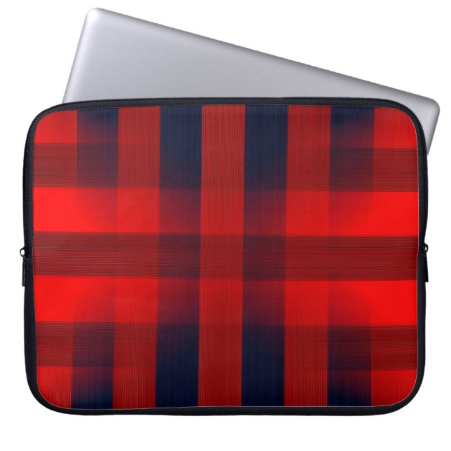 Capa Para Notebook Xadrez de Buffalo Red Bokeh (Frente)