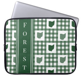 Capa Para Notebook Xadrez Verde de Ohio