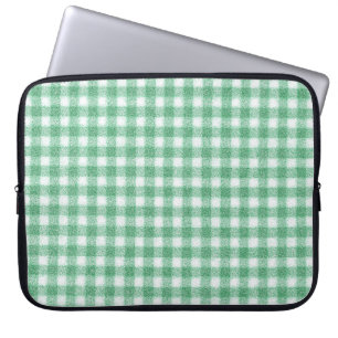Capa Para Notebook Xadrez Verde Menta Infantil