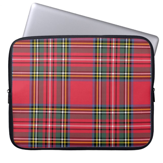 Capa Para Notebook Xadrez vermelha (Frente)