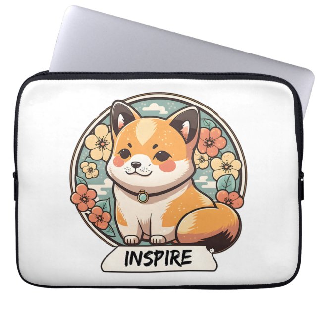 Capa Para Notebook Xiba Inu Cute (Frente)
