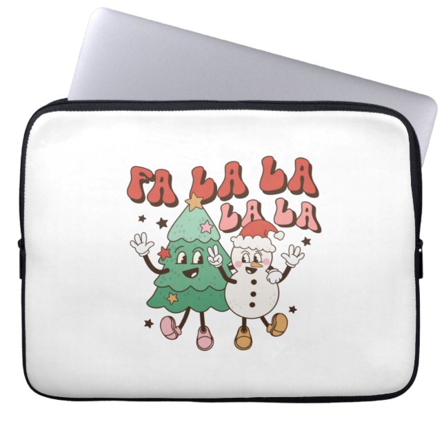 Capa Para Notebook Xmas Gift Fa La La La (Frente)