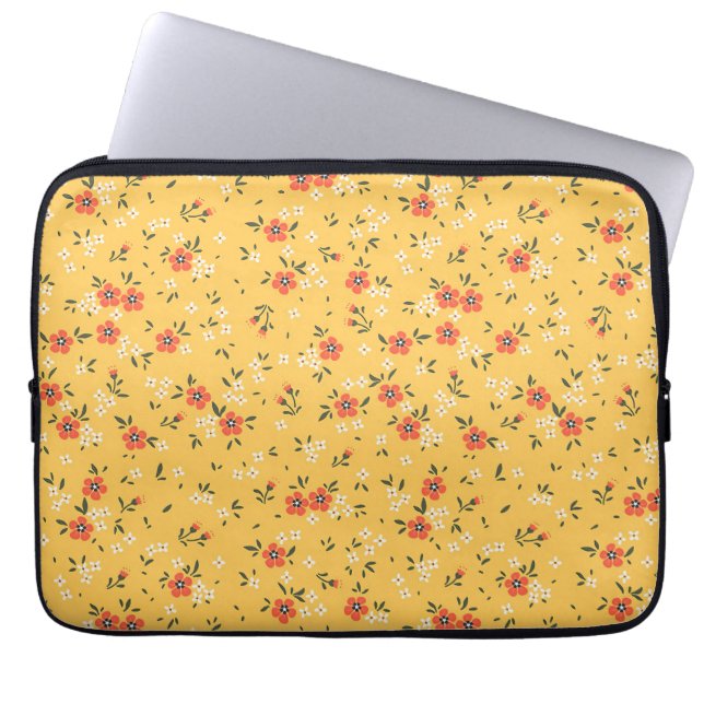 Capa Para Notebook Xmas Gift Floral E Hardy (Frente)