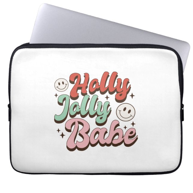 Capa Para Notebook Xmas Gift Holly Jolly Baby (Frente)