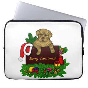 Capa Para Notebook XMas puppy