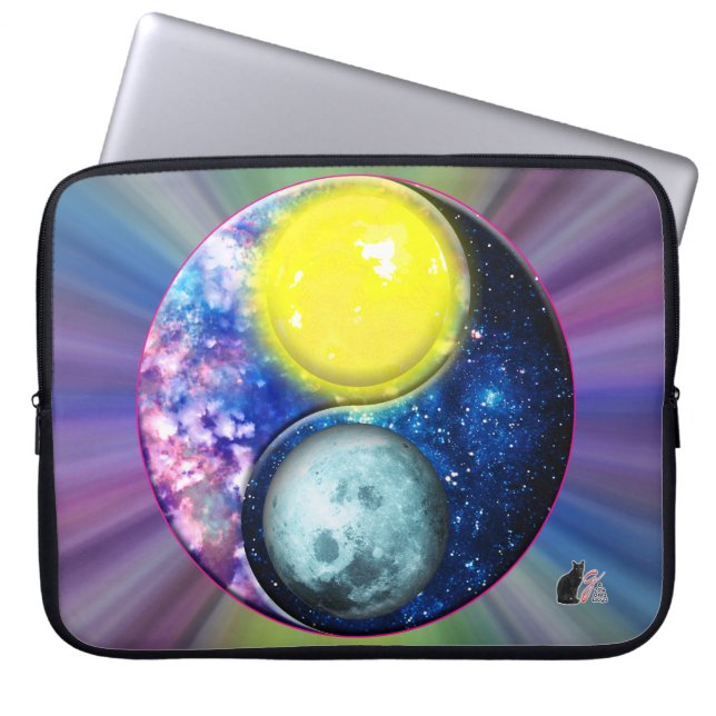 Capa Para Notebook Yang-Yin / Sol-Lua (Frente)