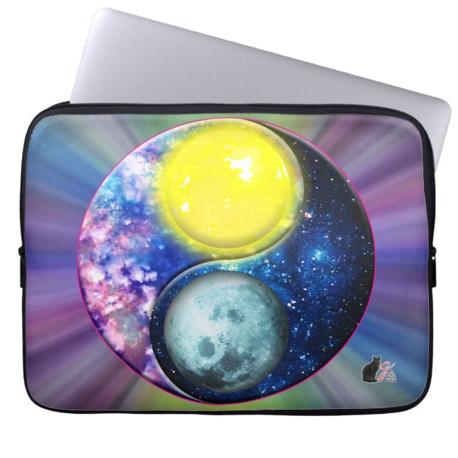 Capa Para Notebook Yang-Yin / Sun-Moon (Frente)