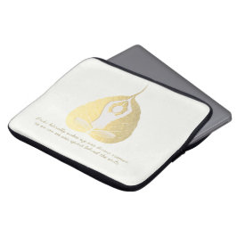 Capa Para Notebook Yoga Instrutor Studio Meditação Pose Bodhi Leaf