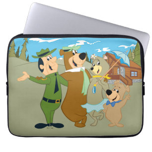 Capa Para Notebook Yogi Bear e Amigos Warm Bem-vindos