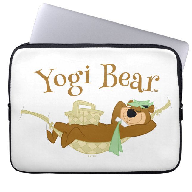 Capa Para Notebook Yogi Bear Picnic Hammock Nap Time (Frente)