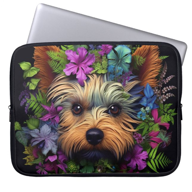 Capa Para Notebook Yorkshire Terrier Dog Laptop Bag (Frente)