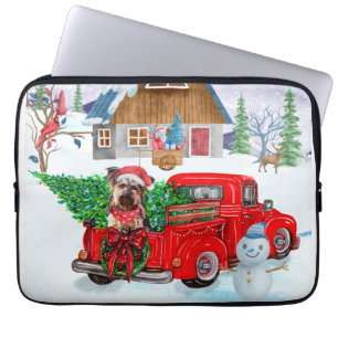 Capa Para Notebook Yorkshire Terrier Dog No Caminhão De Entrega De Na
