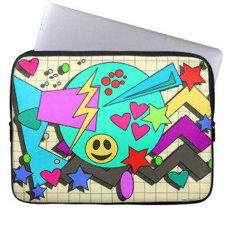 Capa Para Notebook Zany Happy Vibes Flashback Padrão do desenho anima