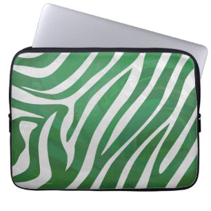 Capa Para Notebook Zebra Green e White Impressão