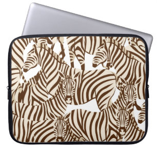 Capa Para Notebook Zebras, savana selvagem, padrão sem costura