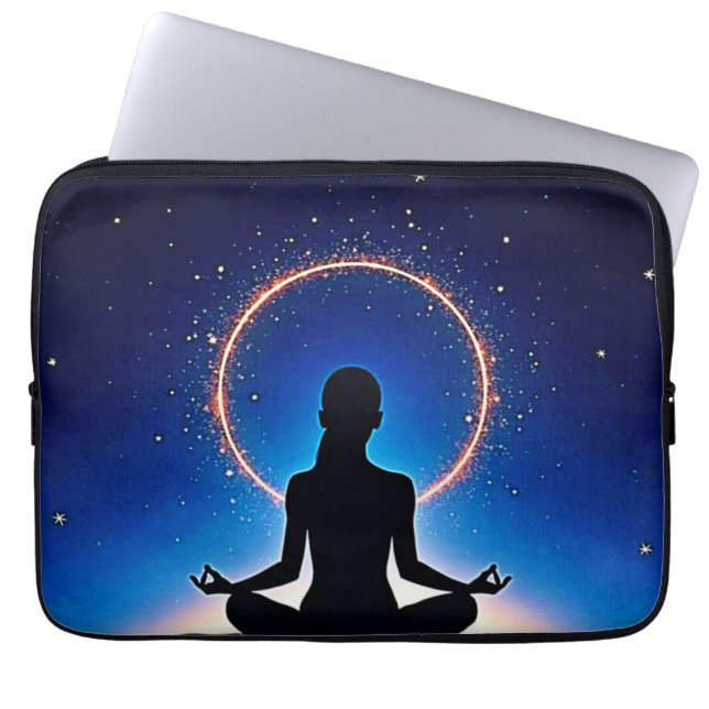 Capa Para Notebook Zen Sob as Estrelas: Meditação Cósmica (Frente)