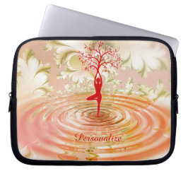 Capa Para Notebook Zen Yoga Tree of Life Personalize Laptop