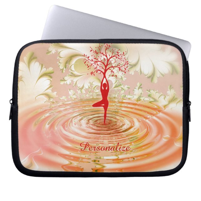 Capa Para Notebook Zen Yoga Tree of Life Personalize Laptop (Frente)