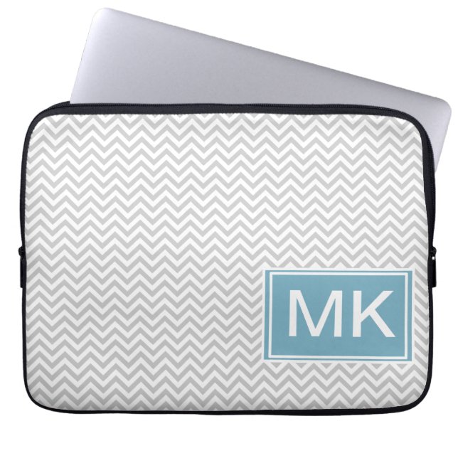 Capa Para Notebook ZigZag de Cinzas simples (Frente)