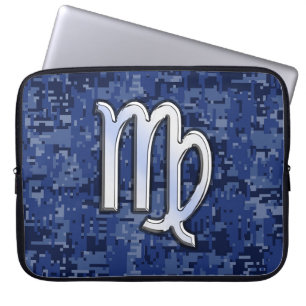 Capa Para Notebook Zodíaco do Virgo na camuflagem de Digitas do