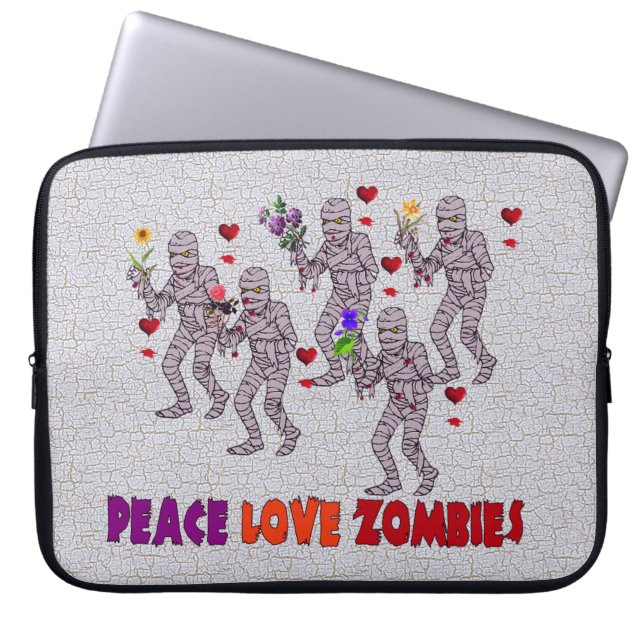 Capa Para Notebook Zombis do amor da paz (Frente)