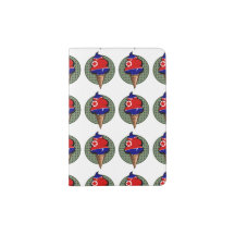 Engraçado sorvete de bandeira norte-coreano