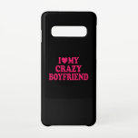 Capa Para Samsung Galaxy Adoro o meu Namorado maluco<br><div class="desc">Eu adoro a minha namorado louca. Surpreenda seu amor excelente,  seu marido ou seu namorado de uma forma criativa e engraçada. Design para vestuário,  t-shirts,  acessórios e outros artigos,  de uso exclusivo e de captura ocular.</div>