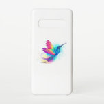 Capa Para Samsung Galaxy Arco-Íris Exótico Hummingbird<br><div class="desc">Bela,  iridescente,  exótica beija-flor voadora sobre fundo branco,  pintada com pintura multicolorido,  aquarela. Cotovelo-cotovelo.</div>